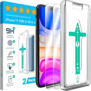 Iphone schutzfolie xelotech 2 stueck premium schutzglas