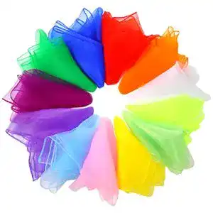 Jongliertuecher fanshiontide 12 stueck 60x60cm square bunte tanz