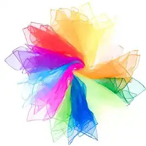 Jongliertuecher mister m 12 chiffontuecher 60x60 cm