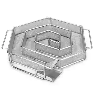 Kaltrauchgenerator navaris aus edelstahl 21x18x4cm spiral form