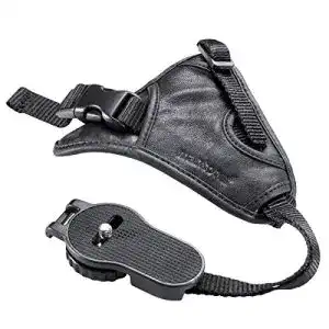 Kameragurt mantona first class leder handschlaufe handgriff