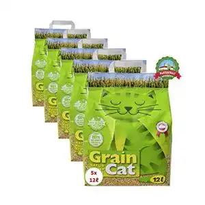 Katzen klumpstreu grain cat katzenstreu natur klumpstreu 5x12 l