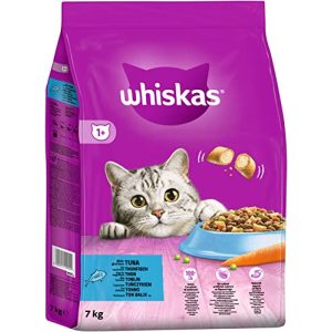 Katzen-Trockenfutter whiskas Adult 1+ Trockenfutter Thunfisch, 7kg