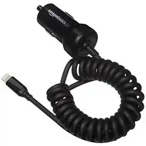 Kfz ladegeraet amazon basics mit lightning anschluss spiral kabel