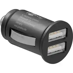 Kfz ladegeraet goobay 44177 dual usb port auto ladegeraet usb