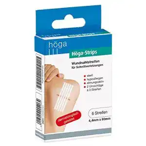 Klammerpflaster hoega strips wundnahtstreifen 6 4 x 80 mm