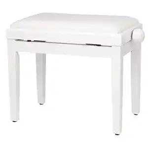 Klavierbank steinmayer pianobank weiss matt hoehenverstellbar