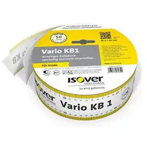 Klebeband dampfsperre isover vario kb 1 40 m x 60 mm einseitig