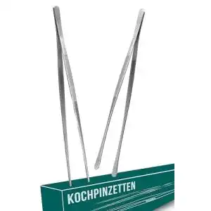 Kochpinzette 4smile 2er set aus edelstahl 32 cm lang