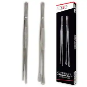 Kochpinzette redsalt premium 2er set 30 cm inox 18 10