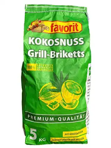 Kokosbriketts aus Kokosnuss für Grillgeräte in verschiedenen Größen