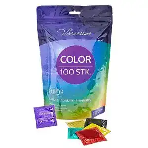 Kondome extra feucht vibratissimo color kondome 100er pack