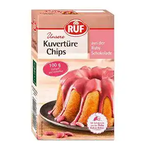 Kuchenglasur ruf ruby kuvertuere chips rosa schokolade