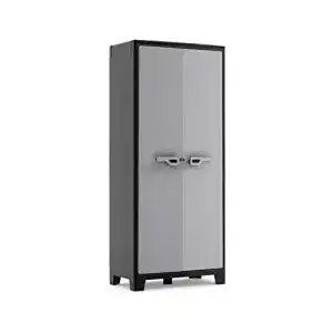 Kunststoffschrank keter titan besenschrank utility schwarz grau