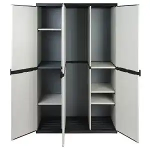 Kunststoffschrank kreher modularer universal mit drei tueren