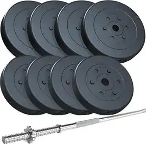 Langhantel scsports set 17 5 65 kg 30 mm verstellbar
