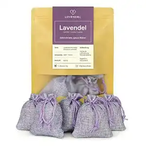 Lavendelsaeckchen lovendel 5x mit lavendel blueten 50g