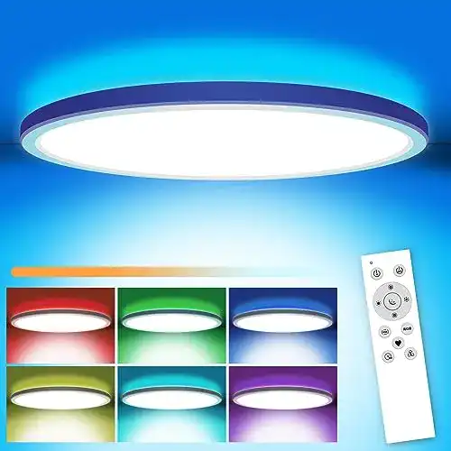 LED-Deckenleuchte mit Farbwechsel und Fernbedienung, 24W