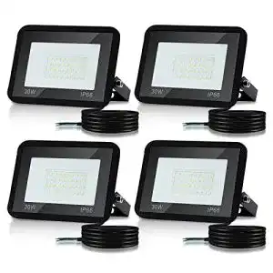 Led strahler lospitch 30w led strahler aussen 4 stueck superhell