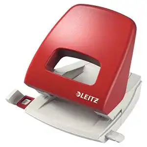 Locher leitz buero aus metall fuer 25 blatt anschlagschiene