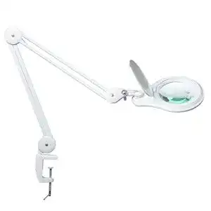 Lupenleuchte bemelux 2 in 1 led mit klemme vier dimmstufen