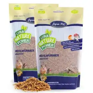 Mehlwuermer lyra pet 2 kg getrocknet proteinreiches