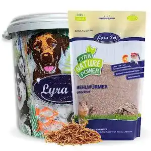 Mehlwuermer lyra pet 5 kg getrocknet 30 l tonne