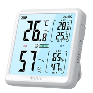 Min-Max-Thermometer DOQAUS Thermometer Hygrometer Innen