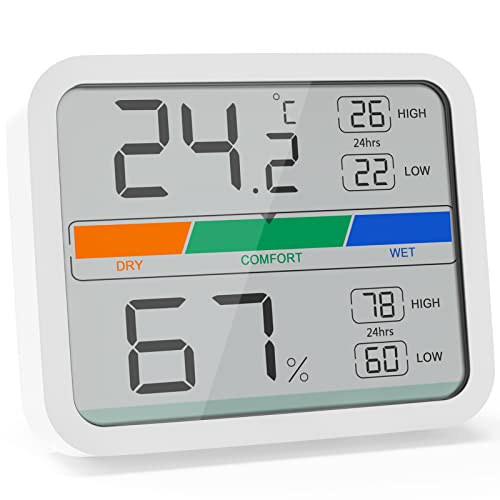 Min-Max-Thermometer LIORQUE Digitales Thermometer Innen