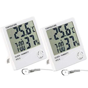 Min-Max-Thermometer PEARL Scheibenthermometer 2er-Set