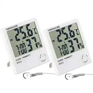 Min max thermometer pearl scheibenthermometer 2er set