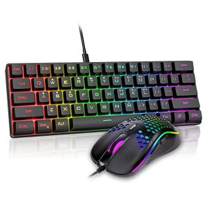 Mini-Gaming-Tastatur RedThunder 60% Gaming Tastatur Maus Set - mini gaming tastatur redthunder 60 gaming tastatur maus set