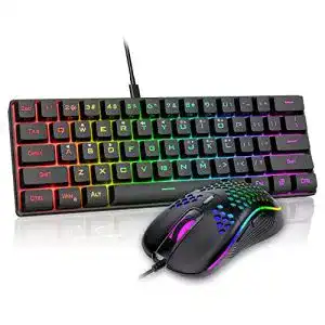 Mini gaming tastatur redthunder 60 gaming tastatur maus set