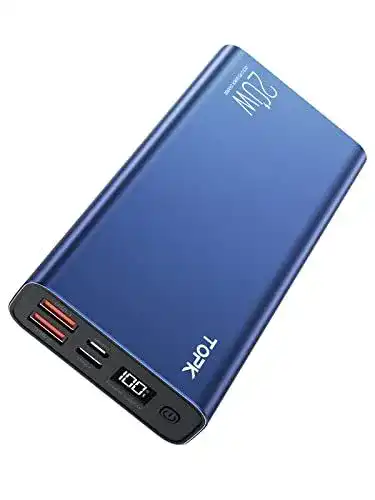 Mini-Powerbank TOPK Power Bank 20W PD QC3.0 mit LED Display
