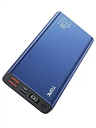 Mini-Powerbank TOPK Power Bank 20W PD QC3.0 mit LED Display