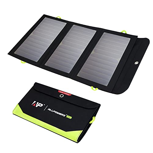 Mobile Solaranlage ALLPOWERS 5V 21W Solar Panel, Tragbares