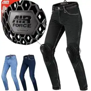Motorradjeans shima devon belueftete elastische slim fit biker 1