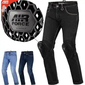 Motorradjeans shima devon belueftete elastische slim fit biker
