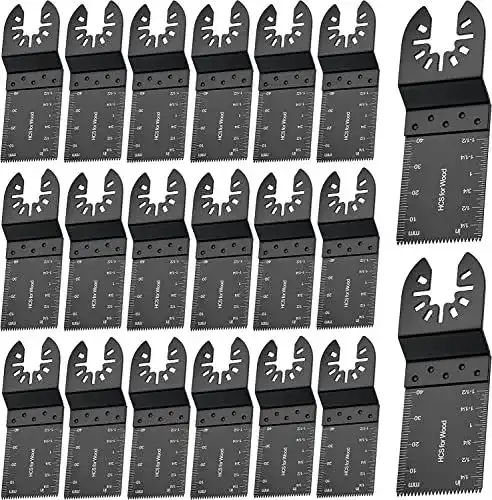 Multitool Zubehör Kingarden 20 Stück Sägeblätter für Multifunktionswerkzeuge