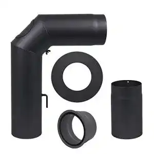 Ofenrohr hm germany rohr set standard schwarz metallic