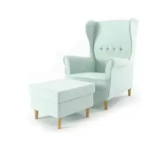 Ohrensessel sofini milo mit hocker sessel fuer wohnzimmer