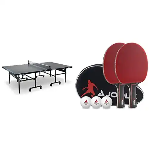 Outdoor Tischtennisplatte JOOLA 11642 mit Tischtennis Set Duo PRO