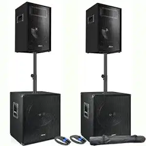 Pa anlage vonyx pa lautsprecher set passive musikboxen dj