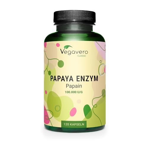 Papain Vegavero PAPAYA Enzym ® HOCHDOSIERT: 2.100 mg