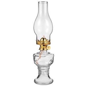 Petroleumlampe OSALADI aus Glas, Vintage-Glas-Kerosinlampe