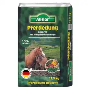 Pferdedung allflor gekoernt 1 x 125 kg im beutel pferdemist