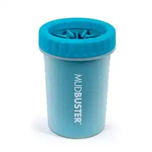 Pfotenreiniger dexas mudbuster tragbarer hunde groesse m blau