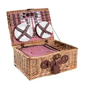 Picknickkorb 4 personen egenuss handgefertigter picknickkorb