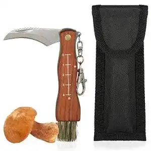 Pilzmesser gercar mit buerste inkl tasche klinge klappbar