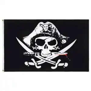 Piratenflagge az flag flagge pirat mit saebel 150x90 cm piraten